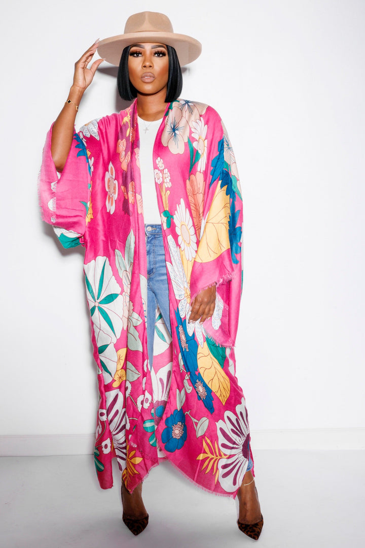 Day In Paradise | Kimono - Magenta
