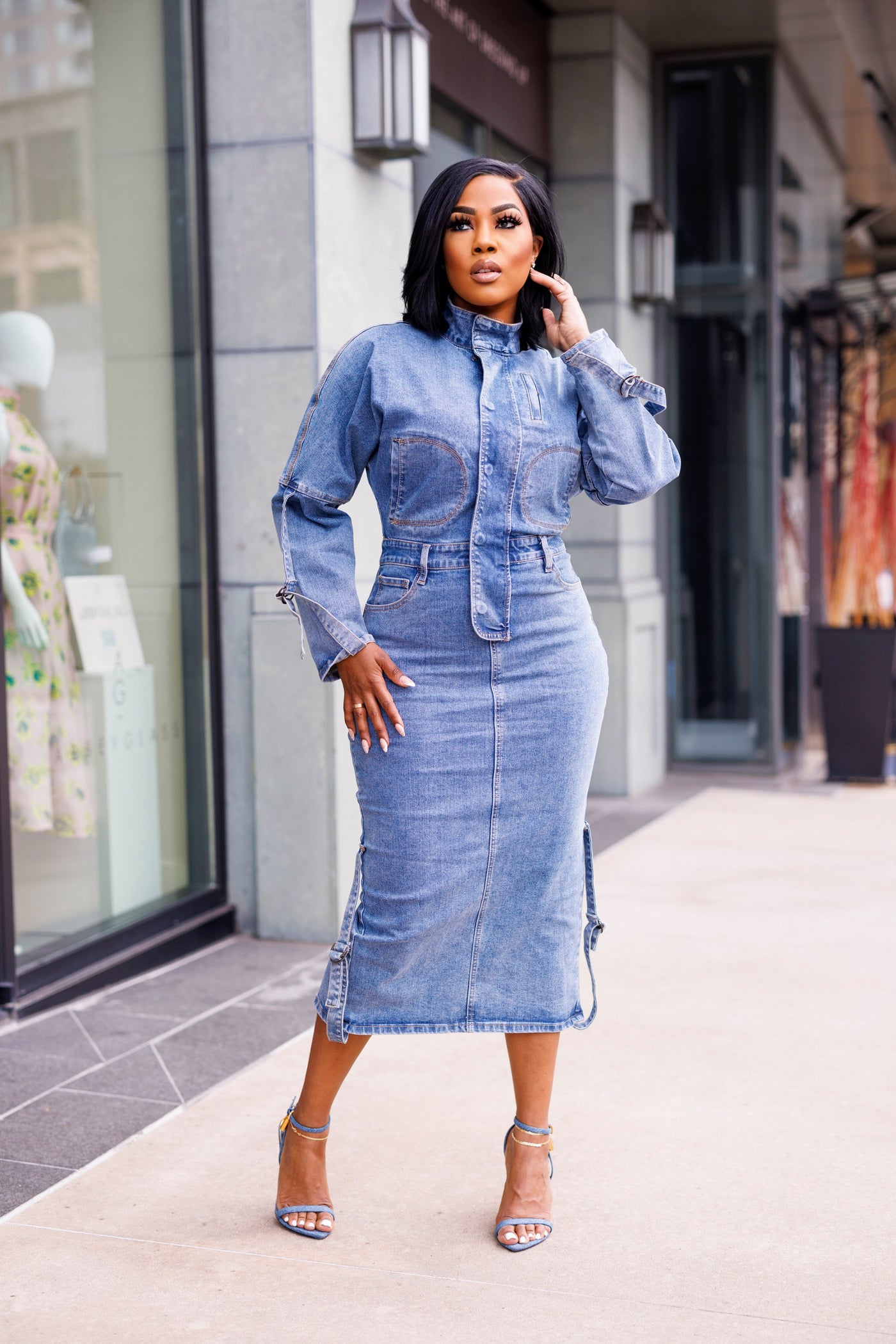 Here I Am | Denim Dress