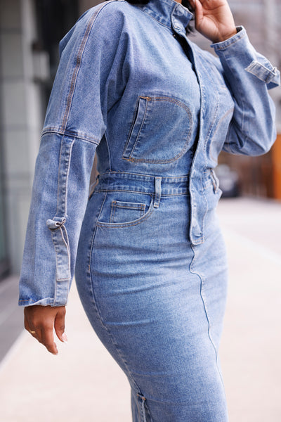 Here I Am | Denim Dress