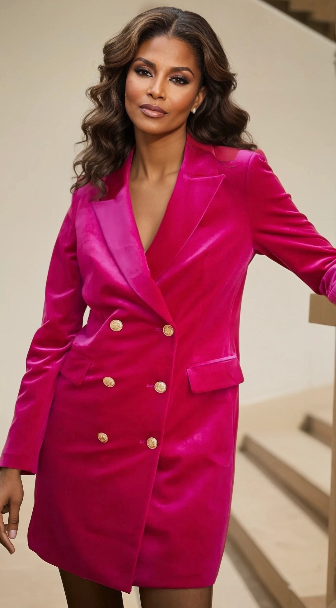 Price Tags | Blazer Dress - Magenta