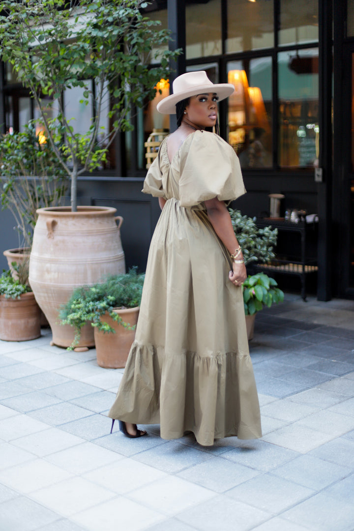 Giovanni | Maxi Dress - Olive