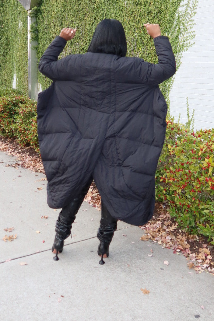 Wrapped In Style | Coat - Black