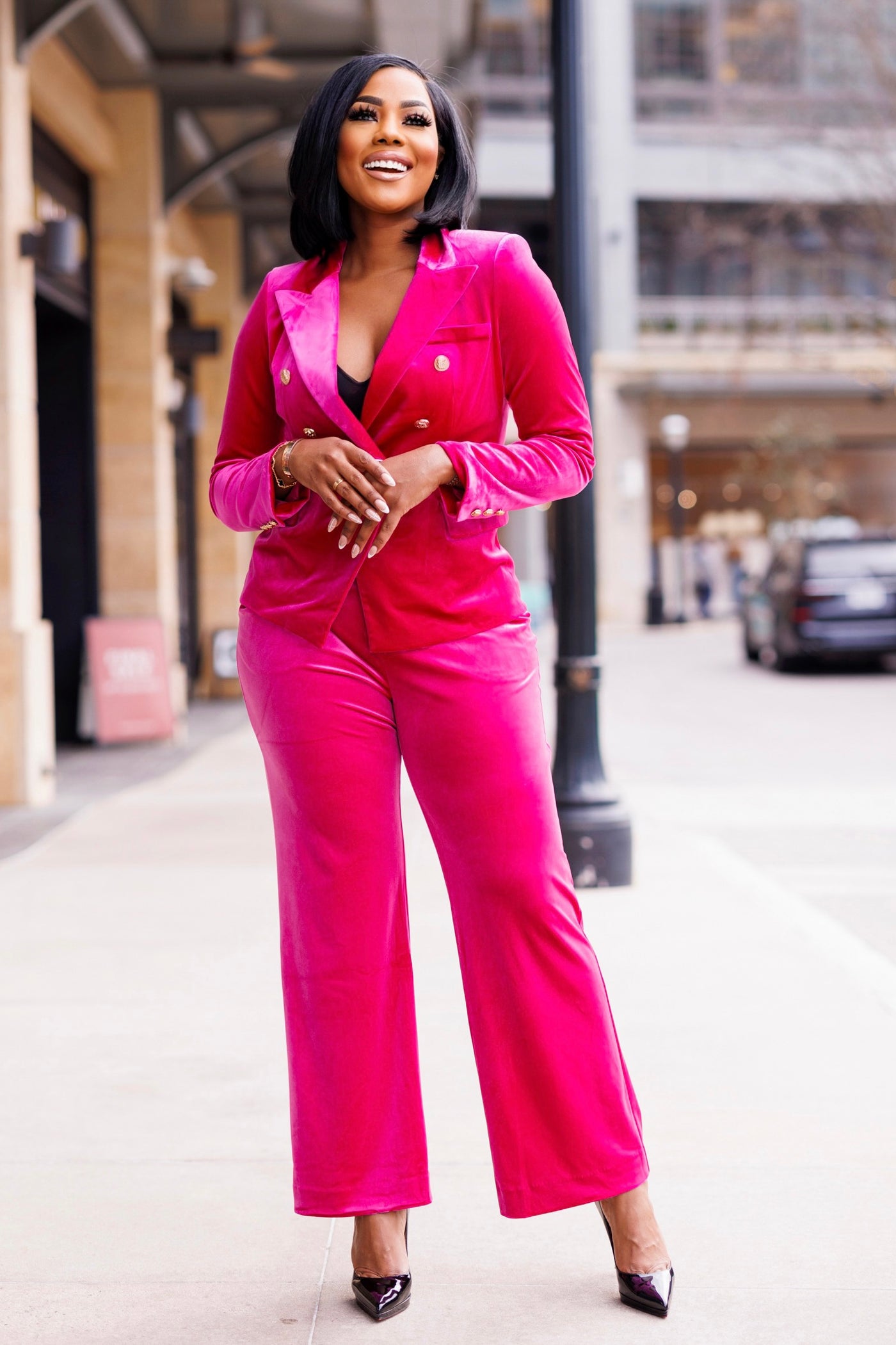 Her Way | Pants - Magenta