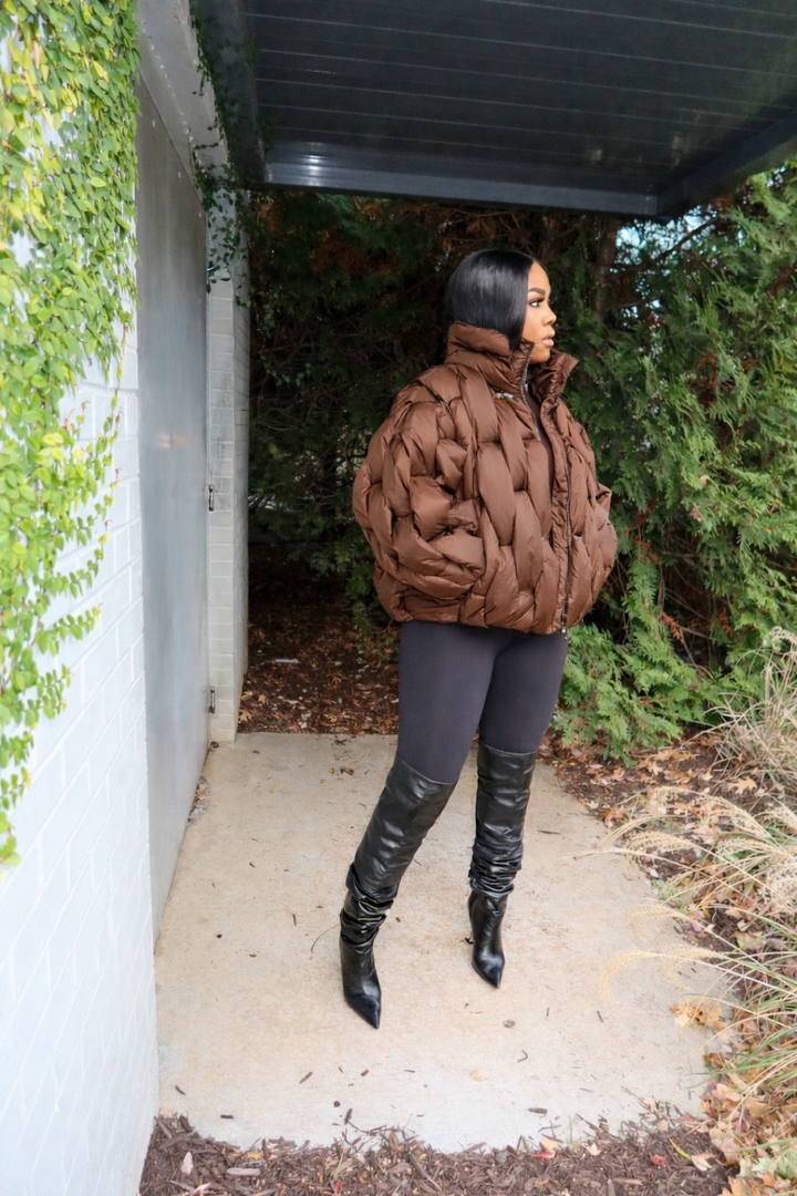 Let’s Link | Coat - Chocolate