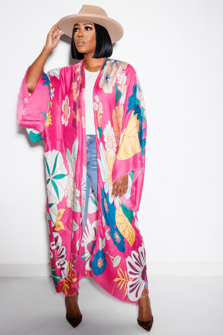 Day In Paradise | Kimono - Magenta