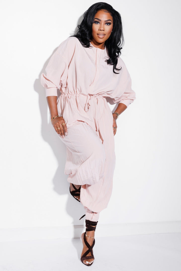 Uptown | Jumpsuit - Blush Rose