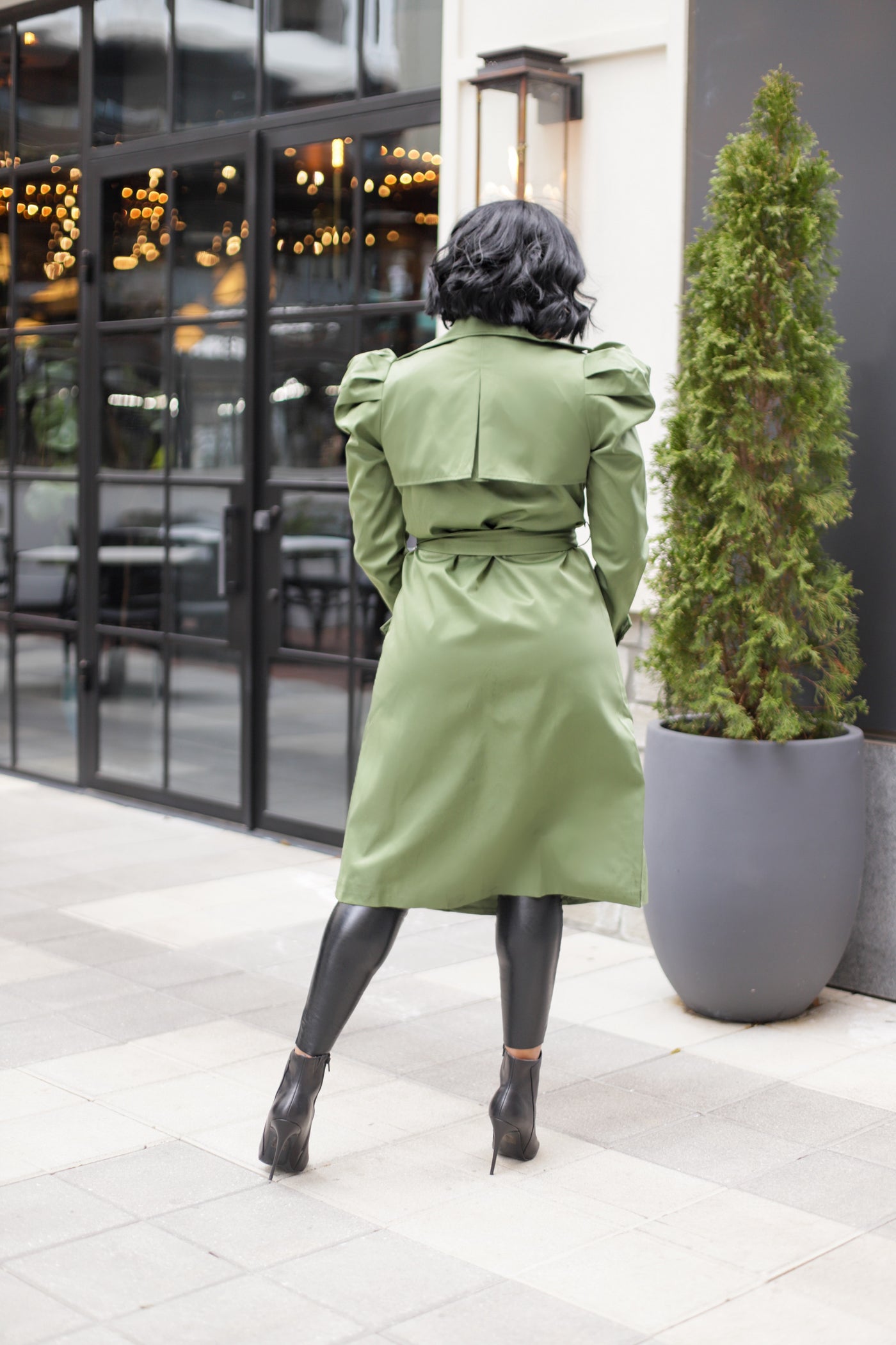 Out & About | Trench Coat - Olive