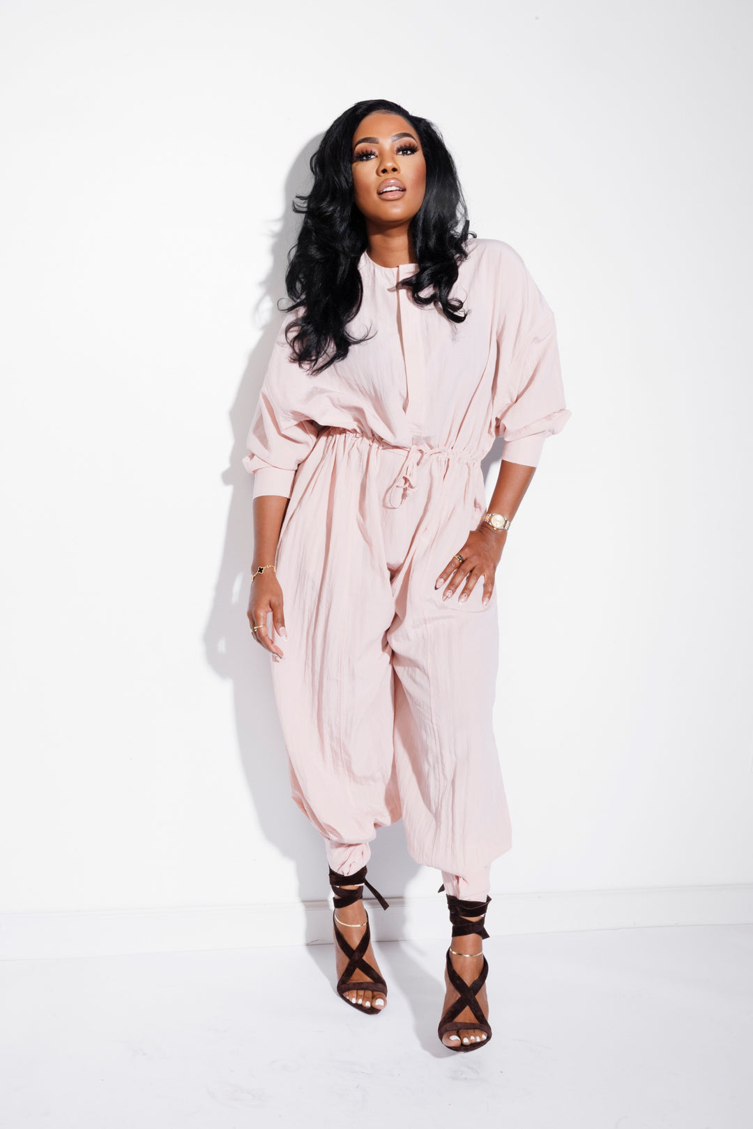 Uptown | Jumpsuit - Blush Rose