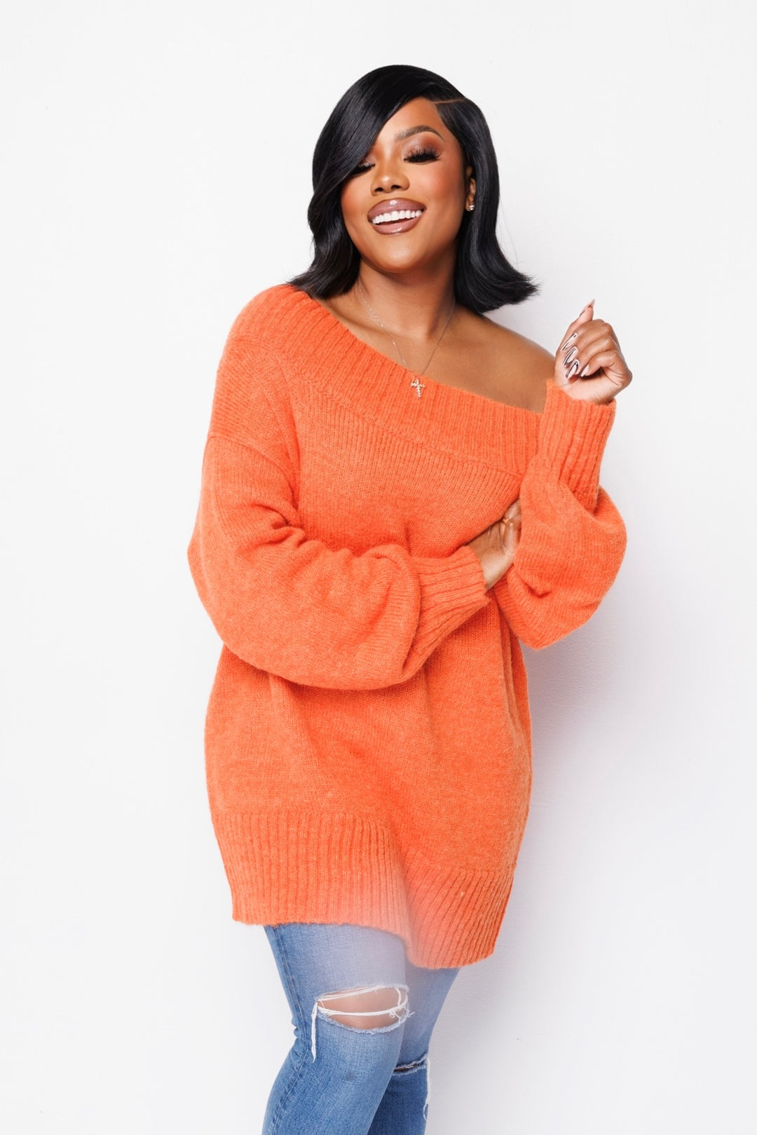 Cold Shoulder | Sweater - Mango