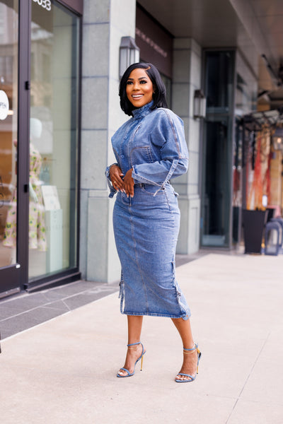 Here I Am | Denim Dress