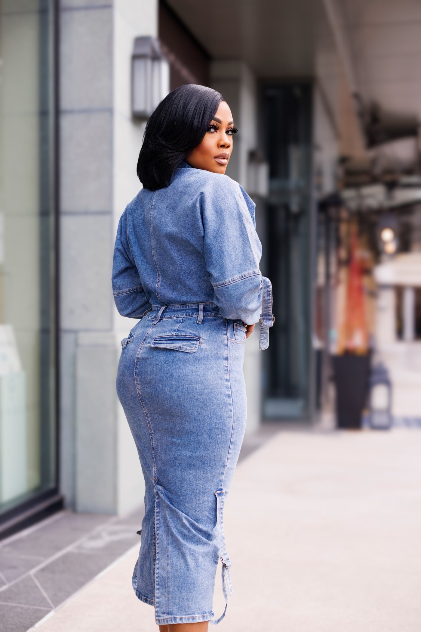 Here I Am | Denim Dress