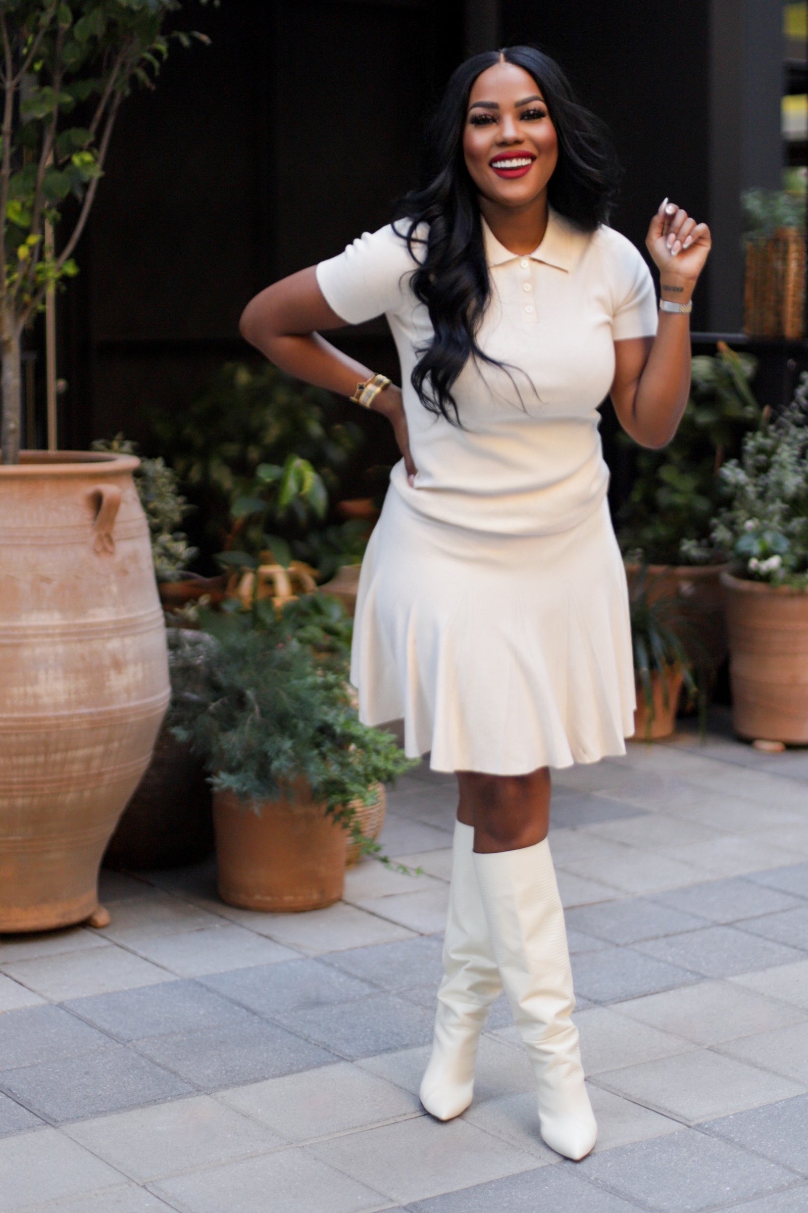 Polo Girl | Set - Creme - Boutique J.Renee