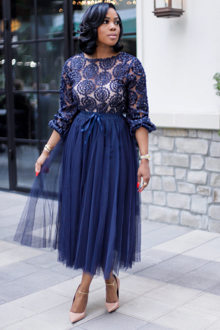 Dream Girl | Skirt - Navy