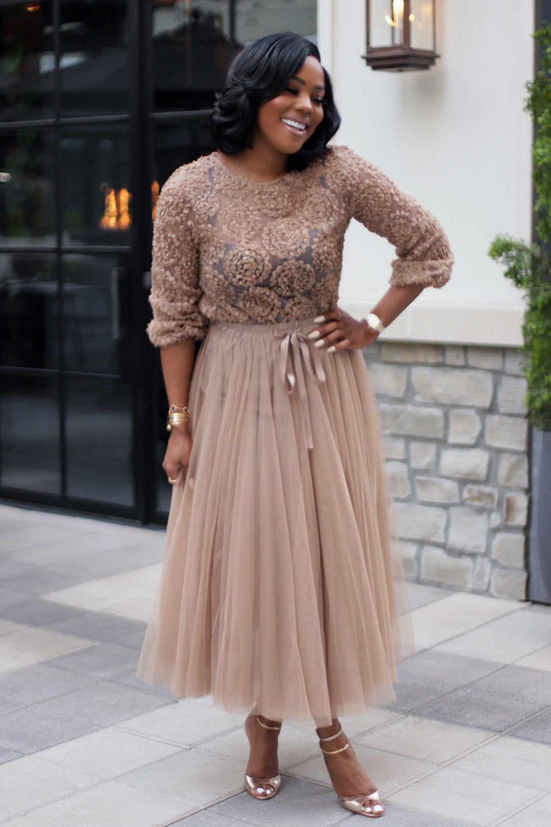 Dream Girl | Skirt - Nude