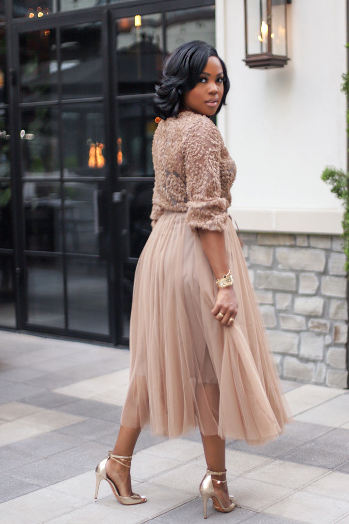 Dream Girl | Skirt - Nude