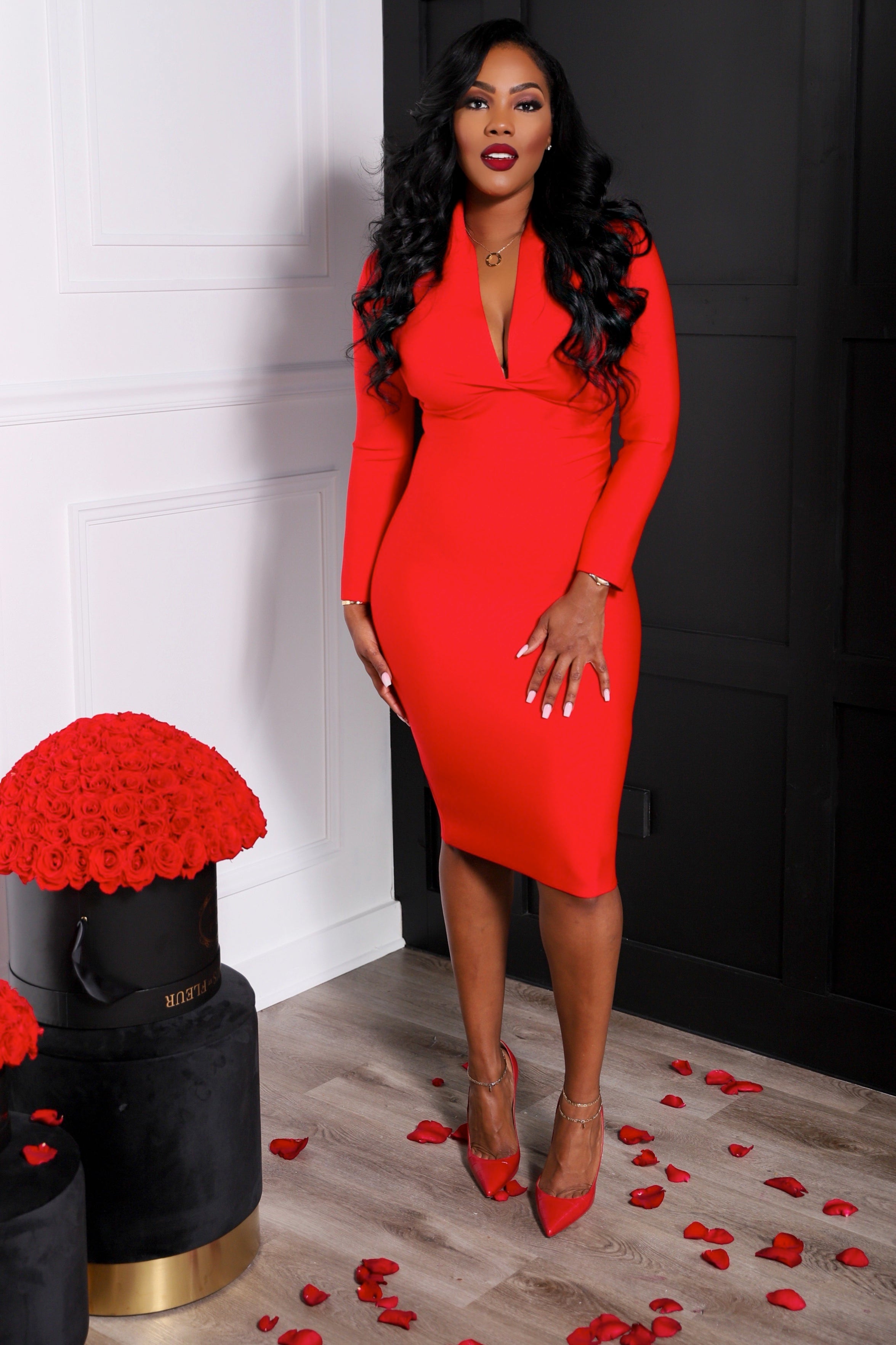 After Hours | Dress - Red – Boutique J.Renee